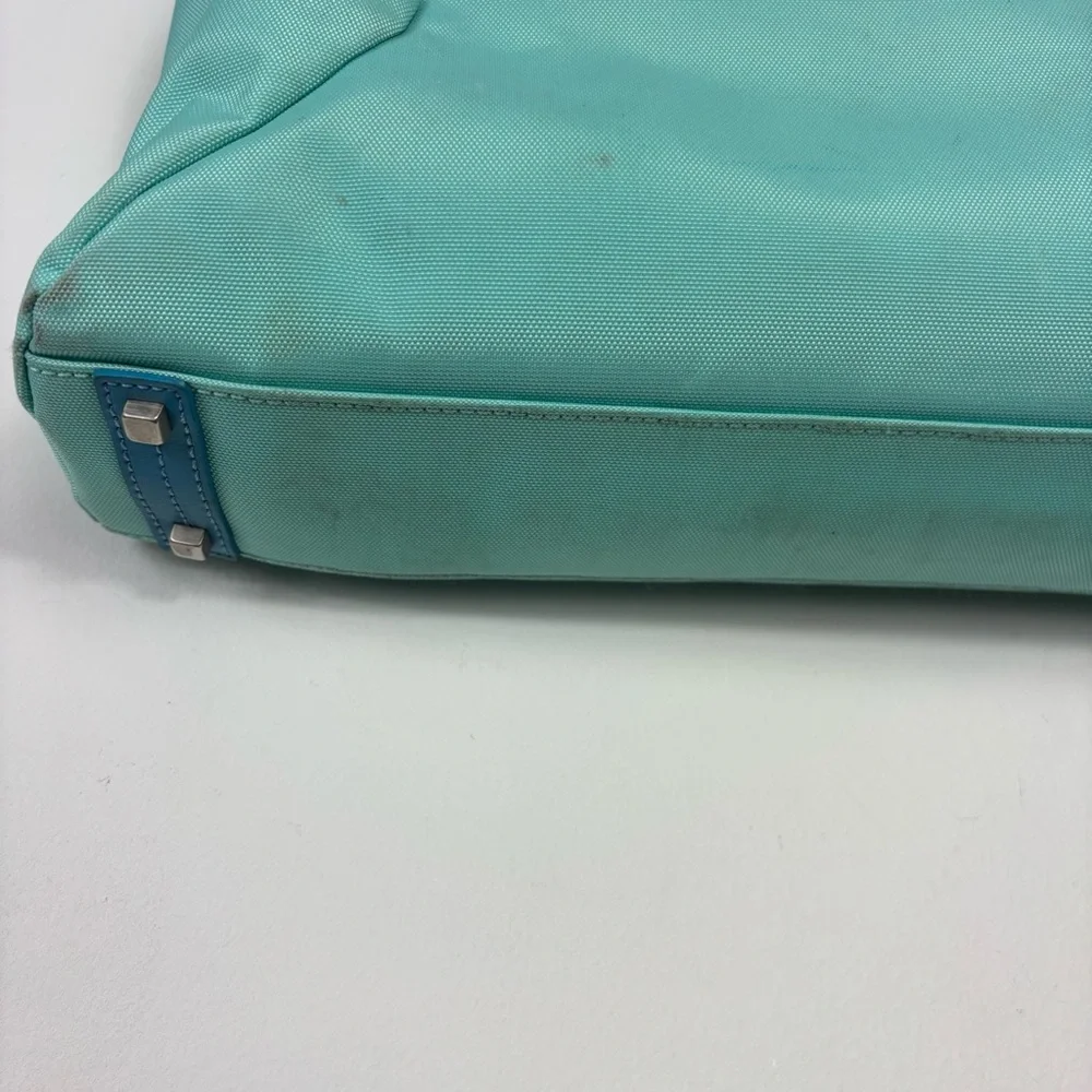 TUMI Sky Blue Tote Bag Laptop Bag Briefcase Travel Bag Pop Of Color Bright - Picture 3 of 10